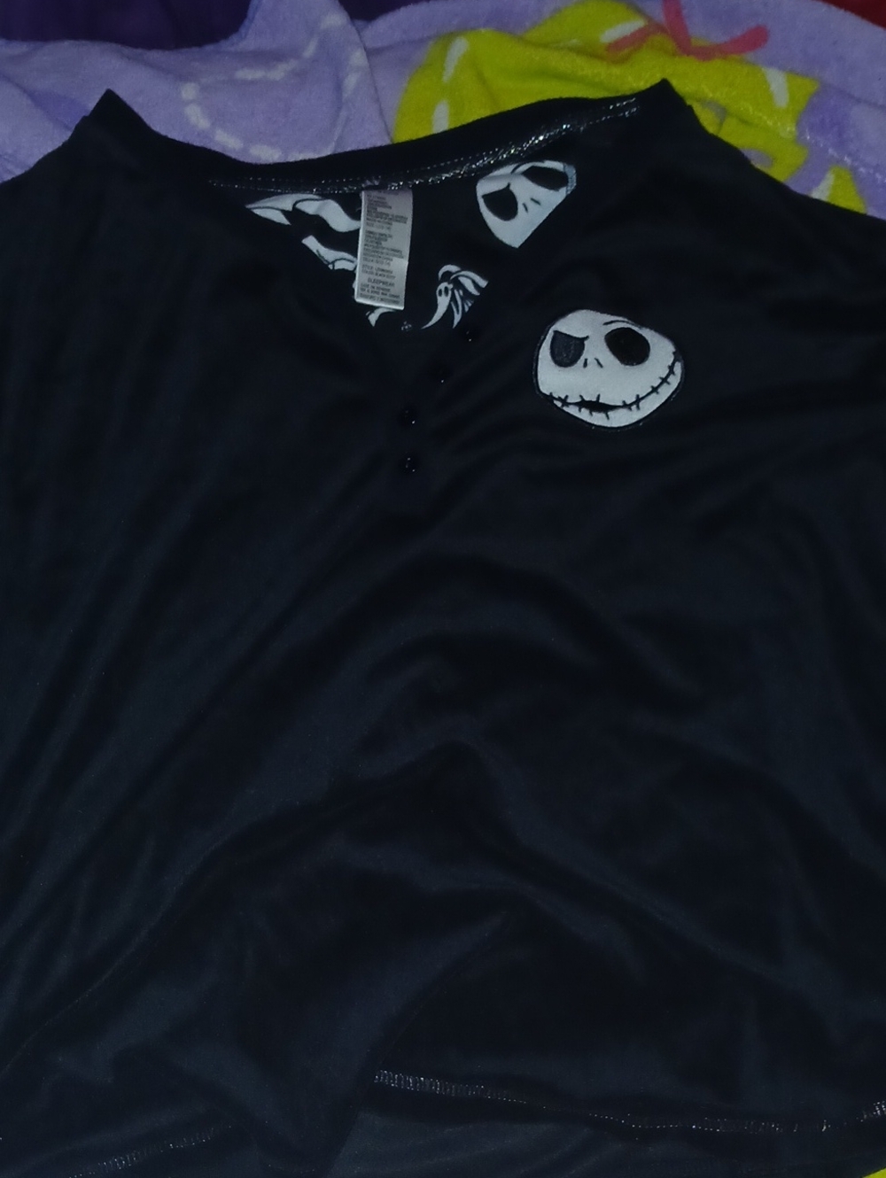 Disney Black and White Jack Skellington Sleep Shirt